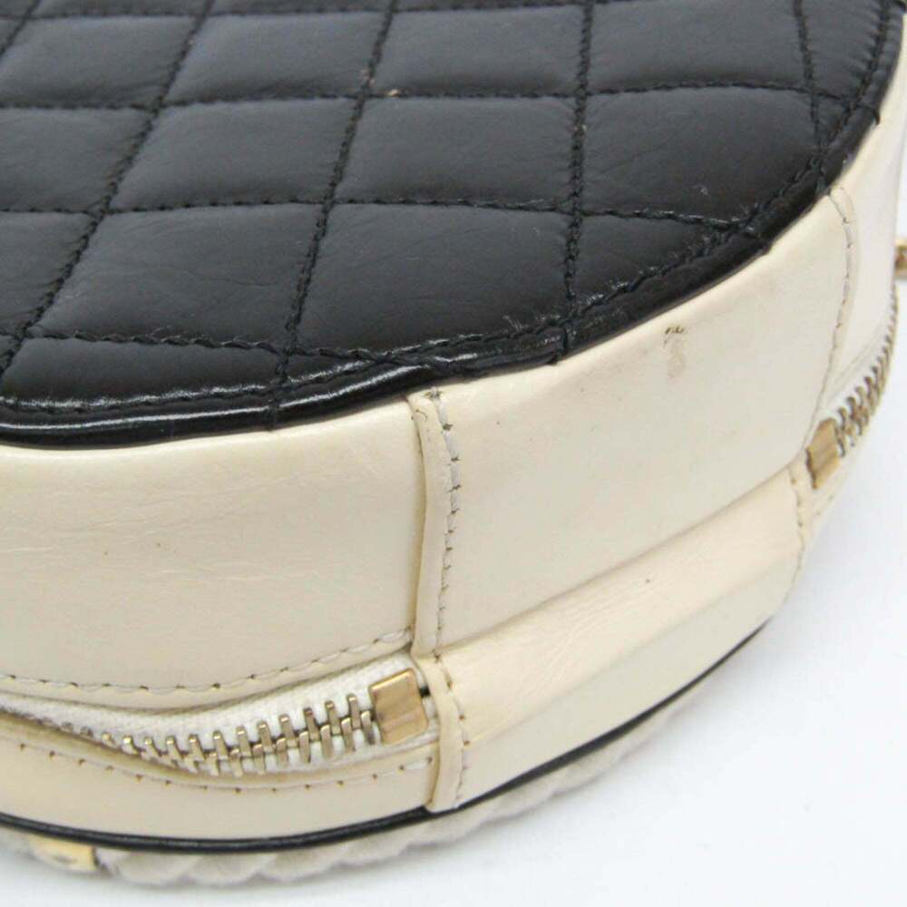 CHANEL Black Leather Logo Shoulder Bag - Picture 5 of 15